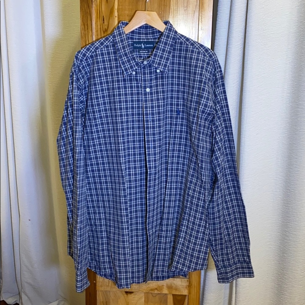 Ralph Lauren XXL button down plaid shirt